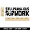 Stu-panda-ous Stupendous Work Panda Teacher Student School Self-Inking Rubber Stamp Ink Stamper